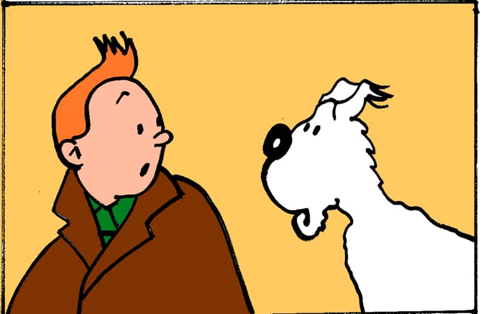 Tintin Snowy Dog