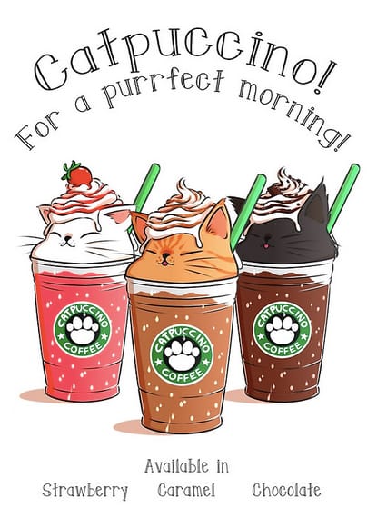 cats as coffee