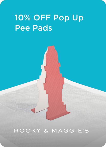 Rocky and Maggie's pop-up pee pad
